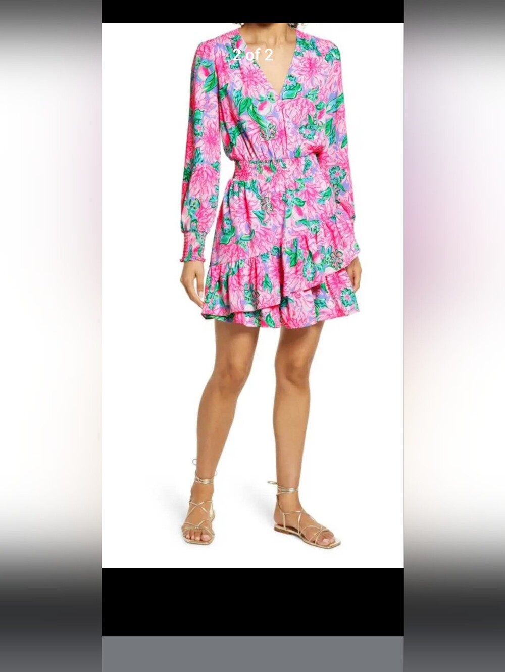 2 Lilly Pulitzer Floral Dresses Cristiana & Lottie Both Sz 10